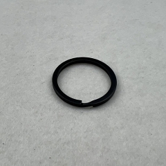 27mm Matt Black Double-loop Key Ring