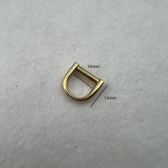 10mm Golden Small D Ring