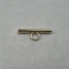 Golden Metal Bar with Ring