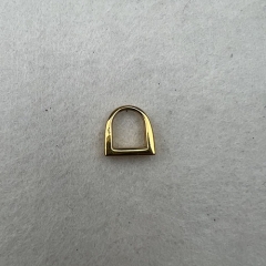 8mm Golden Small D Ring
